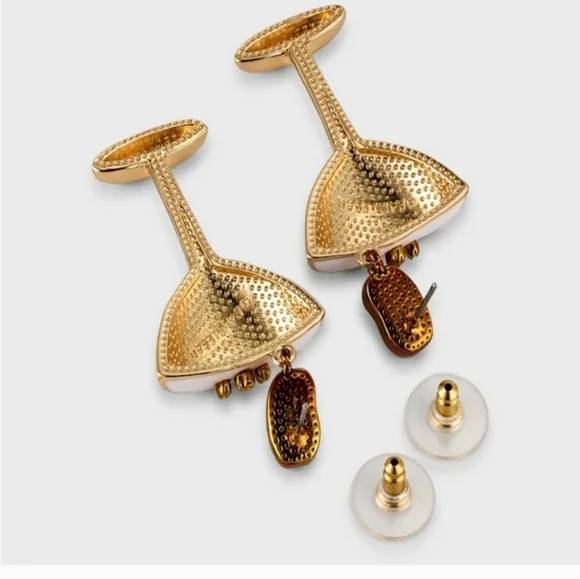 🔹️Baublebar 🔹 Party Fuel "This Is How We Brew It" Espresso Martini Earrings - Picture 2 of 7